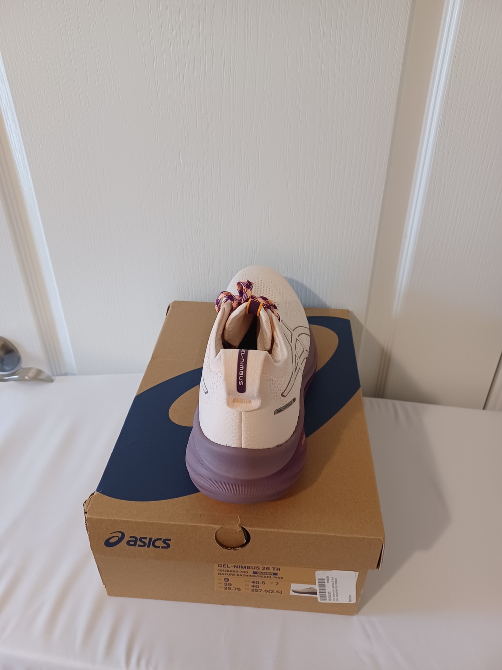ASICS Women's Blush Pink Running Shoes with Purple Accents - Picture 8 of 14